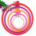 thumbnail image 2 of Huanledash Plastic Cross Stitch Embroidery Hoop Circle Sewing Frame DIY Needlework Tool, 2 of 8