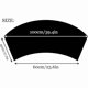 thumbnail image 2 of Scalloped Round Shower Mat, Microfiber Quarter Round Shower Mat, Machine Washable, Non-Slip, Gray, 45x100cm, 2 of 5