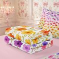 thumbnail image 5 of Manfei Gradient Blossom Zipper Twin Comforter Sets with Fitted Sheet and 2 Pillowcases,Spring Garden Zipper Bedding Set,Reversible, 5 of 7