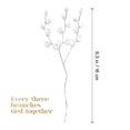 thumbnail image 3 of 50 Stems 16cm Artificial Bouquet Acrylic Bead Drops Spray For Wedding Diy Craft White (Vase Not Included), 3 of 4