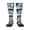 1 Black, variant on Women's Knee High Socks Thin Blue Line Flag Platinum Snowmobile Outdoor Casual Tube Socks