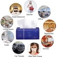 thumbnail image 2 of Facial Napkins -Bag Cover, Not In Box, Disposable Facial Tissue, White Facial Paper Tissues, Car Tissue Refills, 4-Ply, 3 Packs, 360 Sheets per Pack, 1080 Sheets in Total, 2 of 8