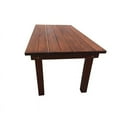 thumbnail image 2 of Best Redwood 72" Farmhouse Solid Wood Dining Table in Mission Brown Stain, 2 of 3