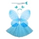 thumbnail image 1 of Disfraz de hada para niñas, disfraz de mariposa, falda tutú para personal, ala de mariposa, 4 piezas/juego para fiesta, carnaval, juego de simulación, Azul Fernando disfraz de hada, 1 of 8