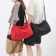 thumbnail image 2 of Bolsa de gimnasio impermeable para hombre y mujer, bolsa de lona con compartimento para zapatos, bolso cruzado de fin de semana para gimnasio, fin de semana, noche., 2 of 8