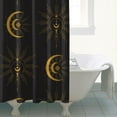 thumbnail image 4 of Gothic Shower Curtain Set - Dark Celestial Moon & Star Print, Mystical Cosmic Bath Decor, Waterproof Polyester 72"Wx72"L, Goth Aesthetic Gift, 4 of 5