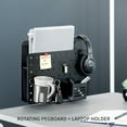 thumbnail image 4 of VIVO Steel Clamp-on Rotating Pegboard with Laptop Holder, Magnetic Organizer, 4 of 8
