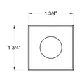 thumbnail image 4 of 15084SS Hinkley Lighting Sparta - 1.75 Inch Dot LED Small Square Button Light - Stainless Steel Landscaping Indicator, 4 of 18