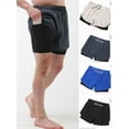 thumbnail image 7 of Two Men Sports Shorts With Liner 2-in-1 With Pockets Quick Dry Running Cycle Fitness Shorts, 7 of 7