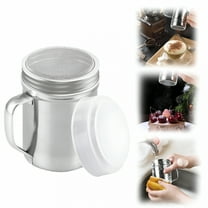 ACDANC 1PCS 6Oz Fine Mesh With Lids - With Handles - Flour Shaker Duster Set - Confection Sugar Shakers