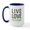 White/Navy Inside, variant on CafePress - Live Love Fly Fish Large Mug - 15 oz Ceramic Large White Novelty Mug