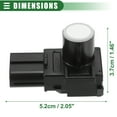 thumbnail image 4 of Car Bumper Reverse Parking Assist Sensor for Lexus LX570 2013-2015 Plastic No.8934133190 Black, 4 of 6