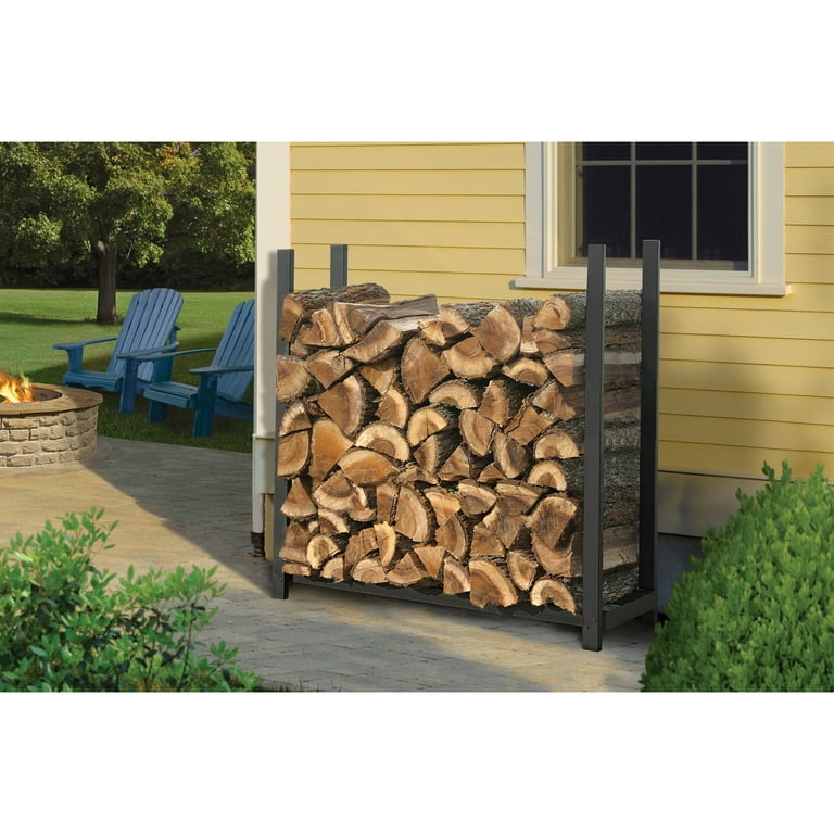 ShelterLogic 90471 4 ft. 1 2 m Ultra Duty Firewood Rack with o