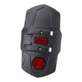 thumbnail image 2 of Protector universal para guardabarros extendido de motocicleta, color negro, 33 x 20 cm, ligero, accesorio para con reflector., 2 of 9