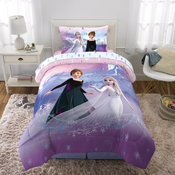 SHEETS SET Anna+Elsa Bedding Bed Room Disney FROZEN Movie Girls Twin COMFORTER 