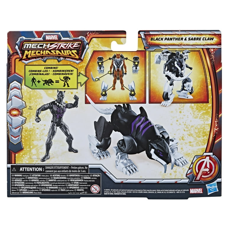 ベッケンバウアー フィギュア Marvel: Mech Strike Mechasaurus Black Panther & Sabre Claw