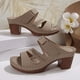 thumbnail image 5 of WILLBEST Sandalias De Playa Para Mujer, Zapatos De Verano Lisos Informales Con Punta Abierta Y Tacones Cuadrados, Sandalias Cómodas Para La Playa, Zapatillas, 5 of 7