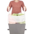 thumbnail image 2 of Whitmor Easycare Laundry Hamper with Removable Fabric Liner, Greystone, 2 of 4