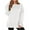 White #3, variant on KDDYLITQ Sweatshirt for Women Side Slit Long Sleeve Loose Casual Hoodies Thumbhole Crewneck Winter Trendy Pullover Oversized Cozy Fashion Top Y2k 2025 Shirts Black XL
