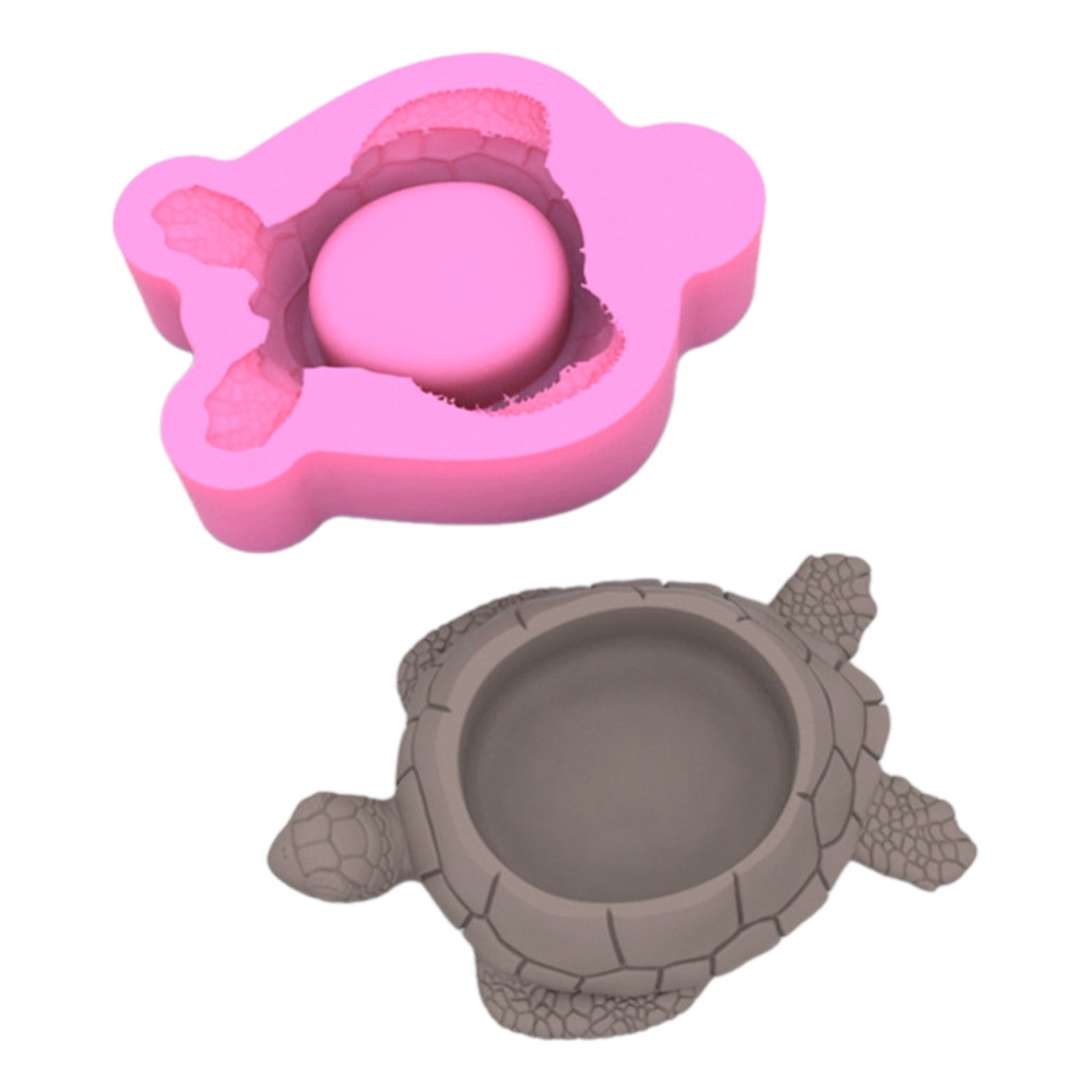 Tortoise Shaped Silicone Moulds Silicone Flowerpots Molds for Epoxy Resin, Holder Tealight Stand Home Decoration