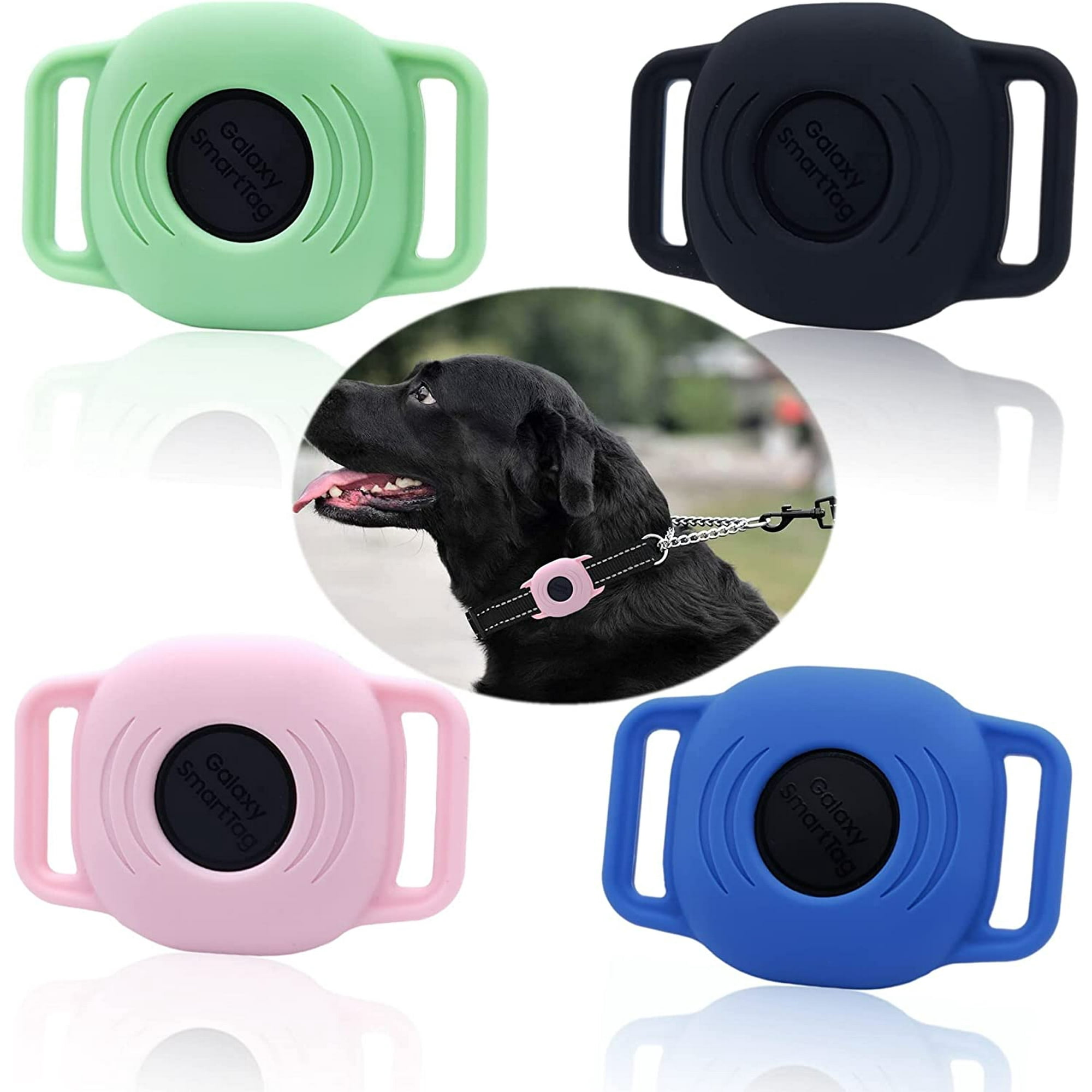 Silicone Case for Galaxy SmartTag for Dog Slim Sleeve for Samsung Smarttag Plus Finder Tracker for cat pet Collar Necklace Dropper Secure Holder for Kids Black Green Pink Blue 4Pack Walmart