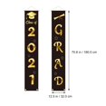 thumbnail image 2 of 1 Paire Graduation Fête Couplets Porte Rideau Porte Bannière Graduation Décorations, 2 of 8