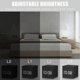 thumbnail image 3 of Digital Alarm Clock Wooden LED Light Multifunctional Modern Cube Displays Date Temperature for Home Office Travel (White), 3 of 5