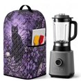thumbnail image 3 of SEANATIVE Kitchen Blender Cover with Top Handle Gothic Cat Skull Violet, 3 of 7