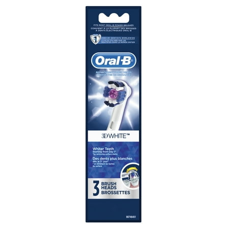 Oral-B 3D White Electric Toothbrush Replacement Brush Head, 3