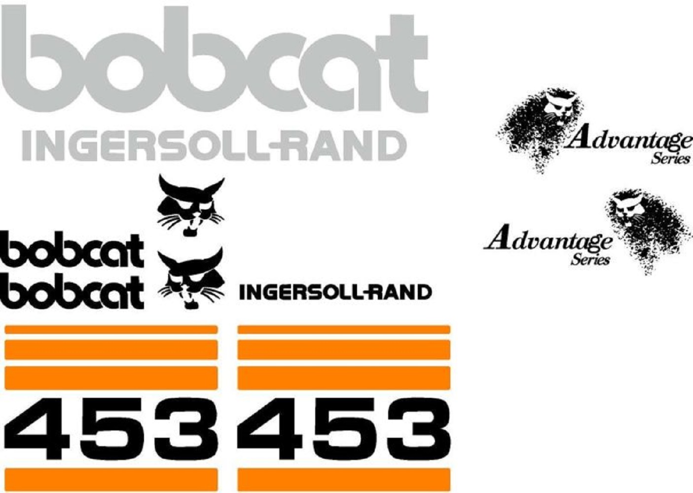 Fits Bobcat 453 Excavator Whole Machine Decal Set Ingersoll Rand