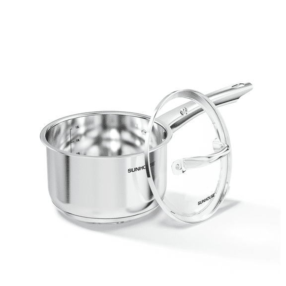 Sunhouse 2-Quart Stainless Steel Saucepan with Lid