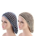 thumbnail image 1 of 2 Pcs Filet à Cheveux Doux en Rayonne Bonnet de Sommeil Crochet Filet à Cheveux Longs, Filet de Soin en Polyester, 1 of 6