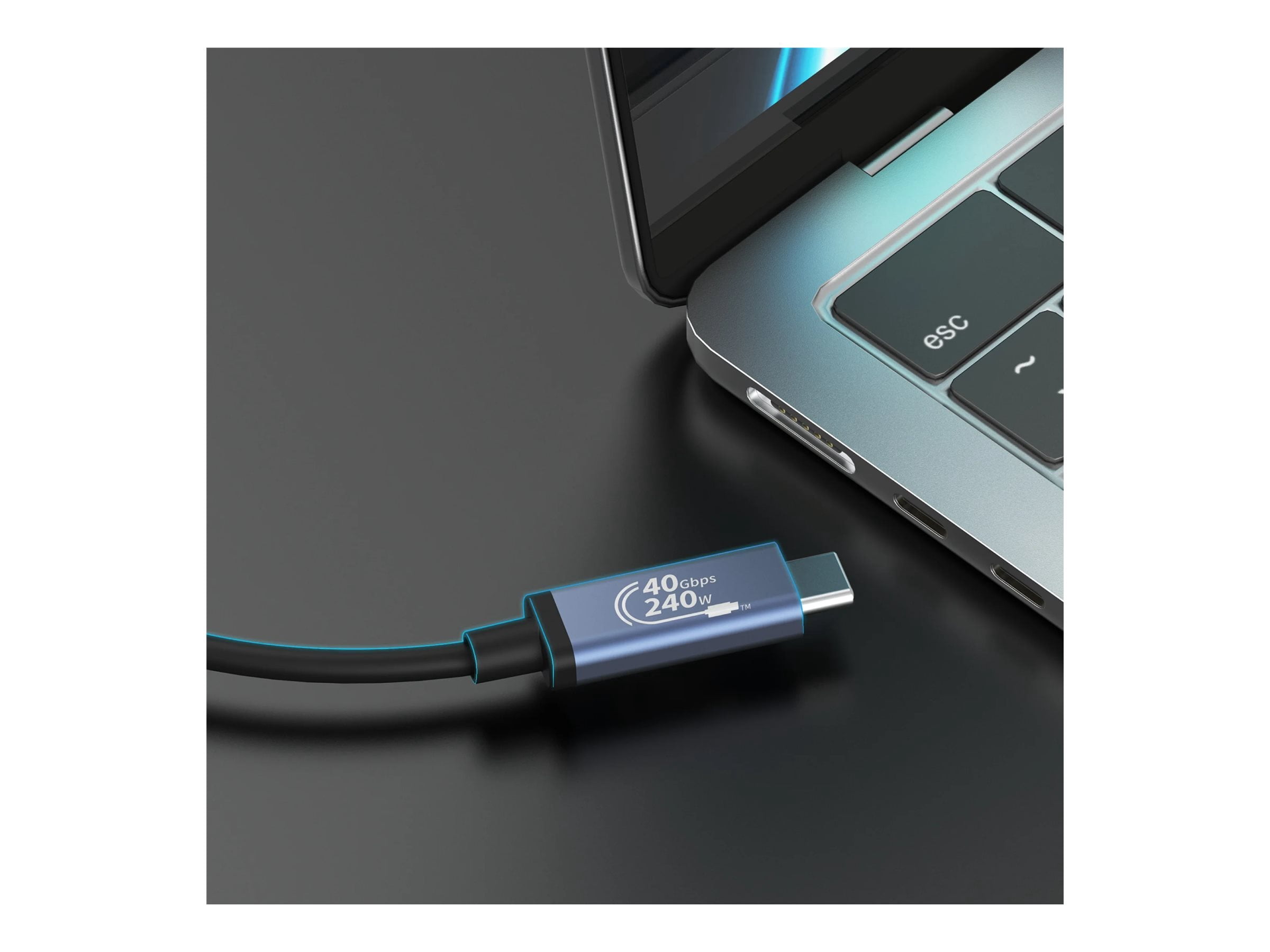 j5create USB 40Gbps 240W USB Type-C Cable, JUC29L08