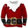 thumbnail image 2 of EchfiProm Mens Greflying Sweatshirts Christmas Funny Print Wine No Hood Crewneck Graphic Xmas Shirts for Men XL, 2 of 5