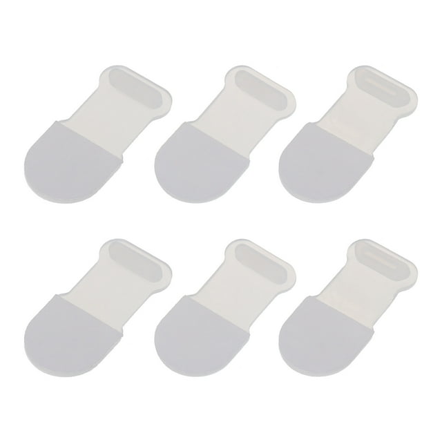 Unique Bargains 6pcs Anti-Lost Anti Dust Plug, USB Type C/Micro USB/Lightning Port Dust Covers Cap Silicone for Phone, Clear