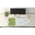 thumbnail image 2 of Dragonfly Computer Mouse Pad, Apples and Flying Insects Graphic, Rectangle Non-Slip Rubber Mousepad Large, 31" x 12" Gaming Size, Mint Green Olive Green, by Ambesonne, 2 of 2