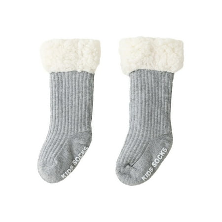 

Herdignity Children’s Casual Calf Length Socks Fashion Solid Color Pitted Lamb Wool Stockings 6 Months-5 Years