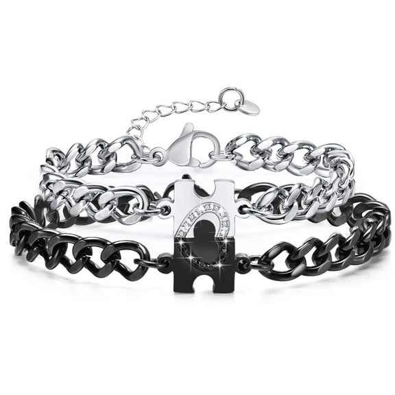 Matching Couple Chain Bracelets Gifts for Boyfriend Husband Soulmate Girlfriend