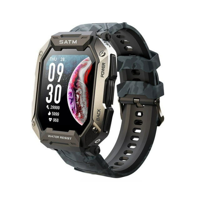 Smartwatch Sports con pantalla de 1.71 pulgadas, 5 ATM, resistente al agua para hombres