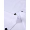 thumbnail image 3 of Demotime Mens Button Down Shirt Casual Summer Short Sleeve Shirts for Men White L, 3 of 8
