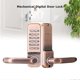 thumbnail image 2 of Digital Password Mechanical Door Lock Set, Red Bronze Sliding Swing Password Combination Keyless Entry Door Lock for Home, Office (Need Door Frame if, 2 of 5