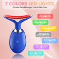 thumbnail image 2 of Varita masajeadora facial para terapia con luz roja, 7 colores azules, 2 of 7