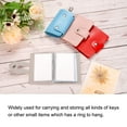 thumbnail image 5 of Key Case Cover, 1 Pack PU Leather Keychain Holder Key Sleeve with 6 Keychains for Key Hanging, Green, 5 of 5