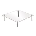 thumbnail image 1 of 1 Set Acrylic Cake Stand Transparent Good Load Bearing High Strength Stable Food Grade Acrylic Cake Display Risers Stand Rack Party Supplies, 1 of 4