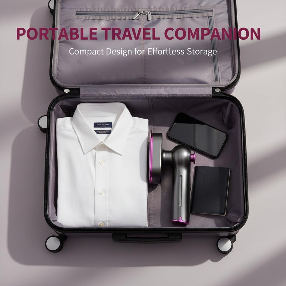 Mini Steam Iron,Steamer for Clothes, Compact Handheld Steam Iron with Adjustable Temperature, Dry & Steam Modes, Non-Stick Soleplate, Portable Travel Steamer for Clothes (3)