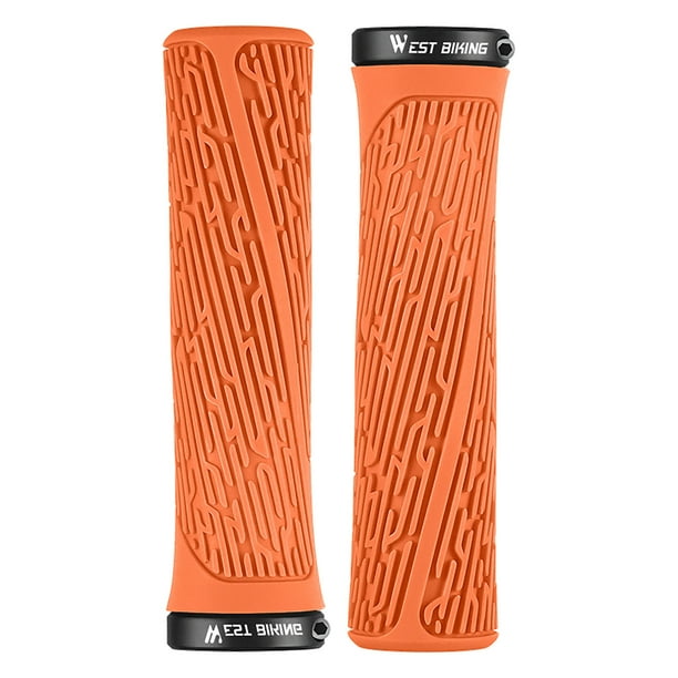 Xihbxyly Puños de Goma Antideslizantes, Cómoda Absorción de Impactos, Cubiertas de Manillar Impermeables y Duraderas, Diseño Acolchado para Bicicletas, Antideslizantes, Fáciles de Instalar, Orificio