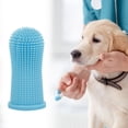 thumbnail image 6 of Fairnull Pet Teeth Sleeve Easy to Use Safety Ingredient Soft Bristles Elasticity Effective Remove Plaque Multicolor Silicone Material Pet Cleaning Sleeve Dog Supply, 6 of 10