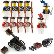 14 Pcs Action Figures Toys Playset Revolutionary War Soldiers Set Collectible Anime with of Weapons Battle Suitable for Boys and Girls Birthday Gifts