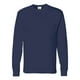 thumbnail image 1 of Camiseta de manga larga sin etiquetas Hanes para hombre Pequeña Azul marino, 1 of 1