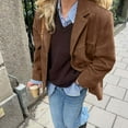 thumbnail image 4 of Trendy Oversized Faux Leather Jacket For Women Vintage Inspired Y2K Outerwear Fall Statement Piece, 4 of 9